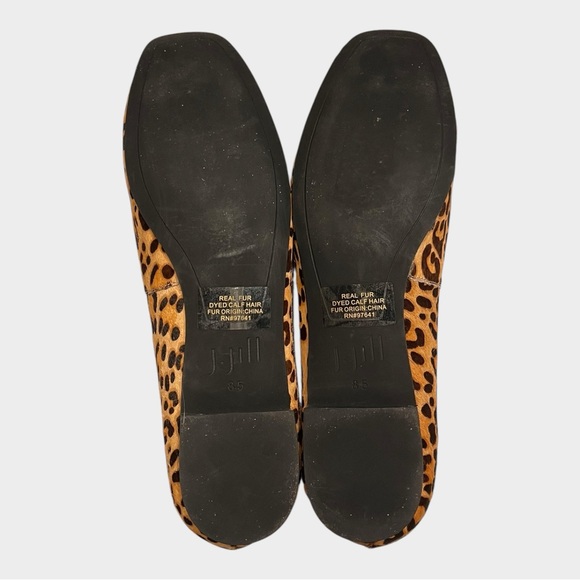 J. JILL Leopard Calf Hair Flats Size 8.5 animal print - Picture 5 of 6